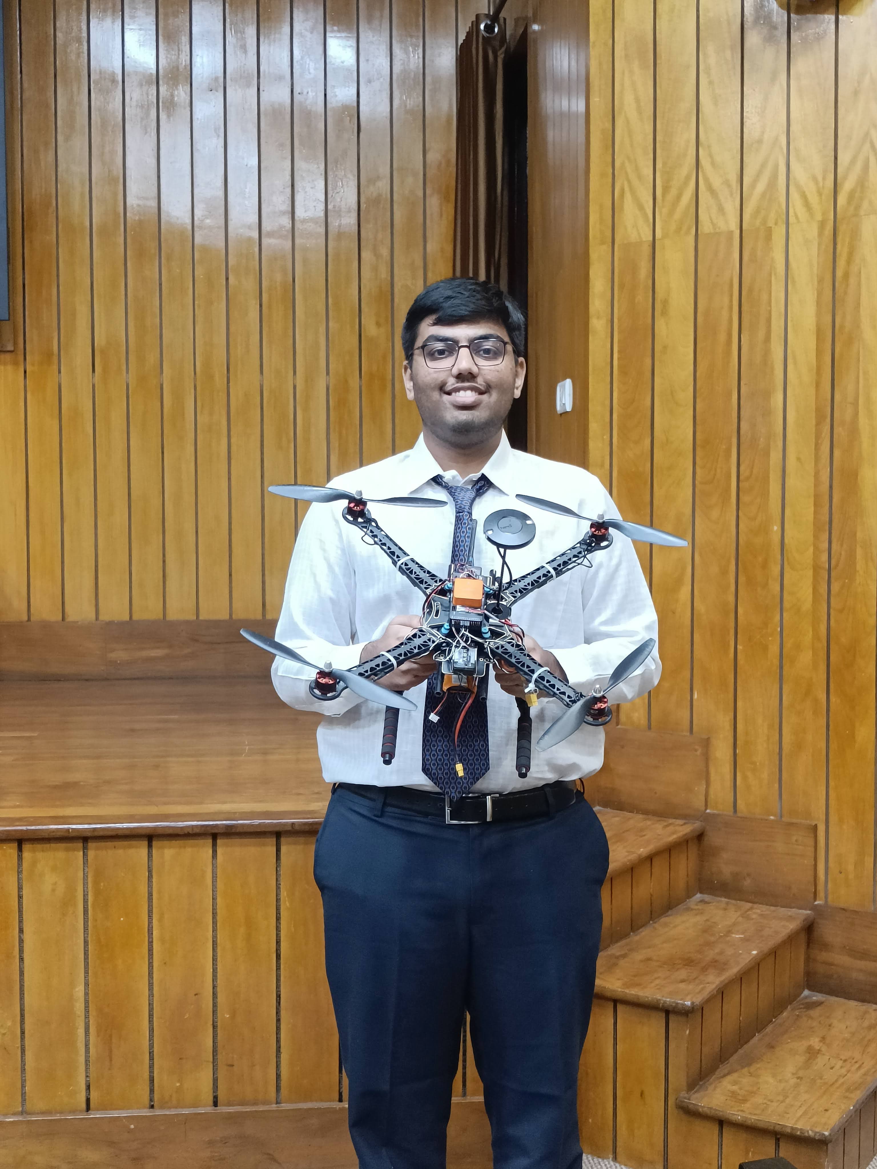 Smeet holding drone